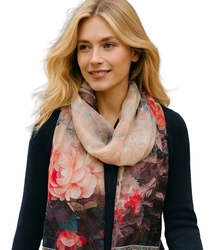 Women's patterned shawl 70x180