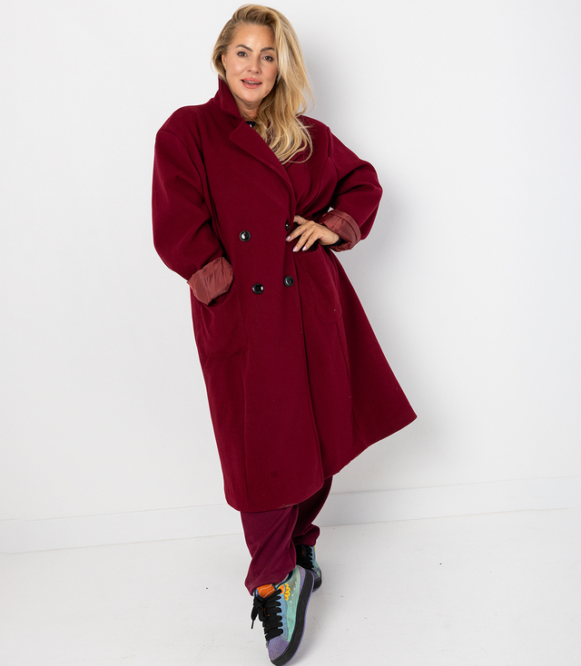 Women's long loose oversized coat CINDY