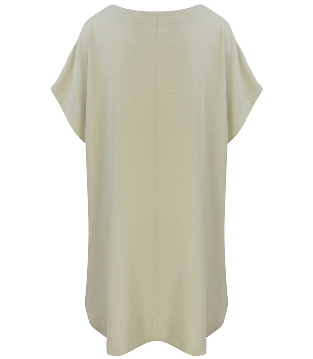 Smooth, loose and comfortable basic mini tunic dress