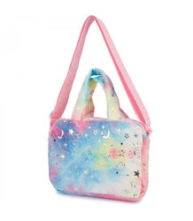 Children's plush bag with adorable unicorn handle strap