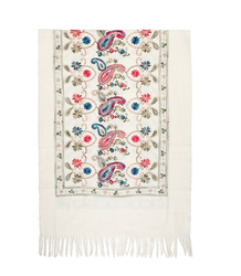 Women's scarf with floral ornament stylish