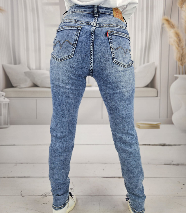 Women's Denim Pants Jeans Fashionable Color denim DELLA