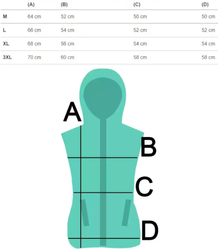 Krótki bezrękawnik kamizelka męska z kapturem