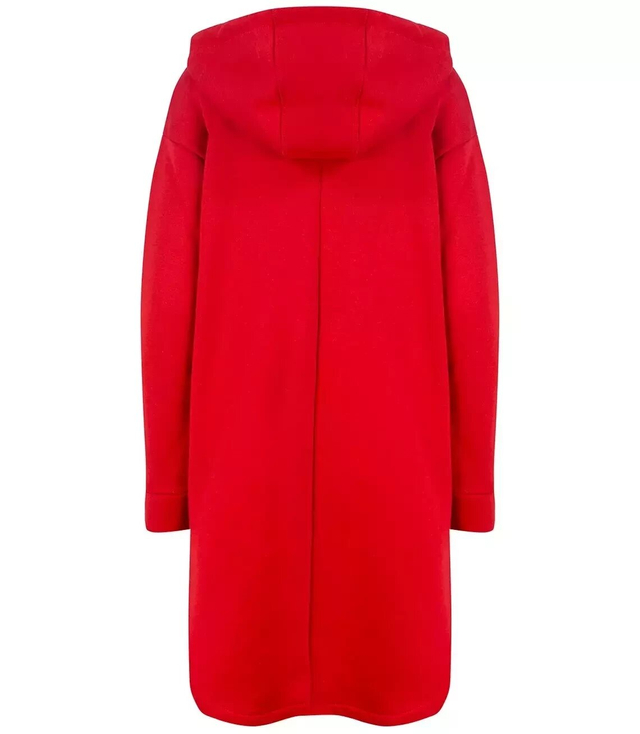 Warm long sweatshirt cotton shirt jacket