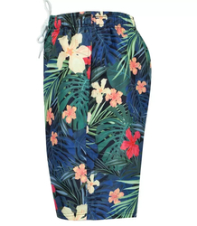 Shorts swim shorts in flowers and leaves