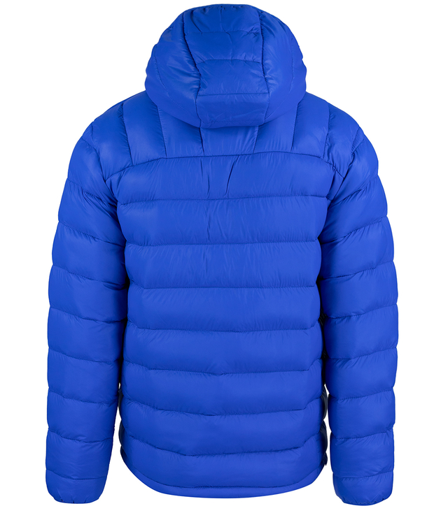 Men's winter quilted jacket with hood 
