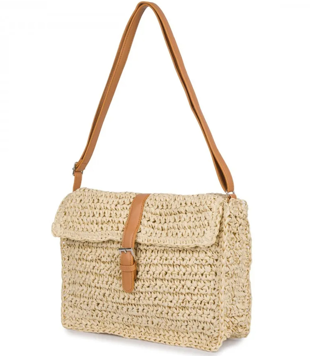 Summer bag, woven shoulder bag, elegant, boho style