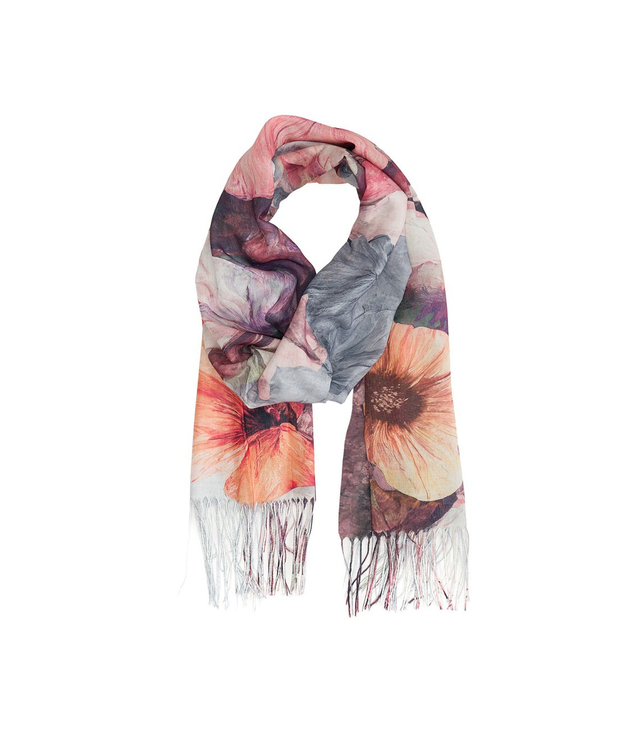 Women's floral pattern scarf 180x70