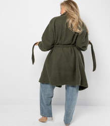 Women's TEDDY boucle fabric bear coat