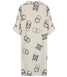 Long shirt, elegant shirt dress, fashionable print, tunic