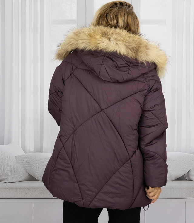 Warm winter jacket trapeze cut COCO