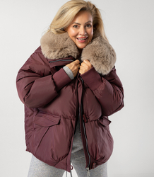 IRMA winter bomber jacket with detachable sheepskin jacket