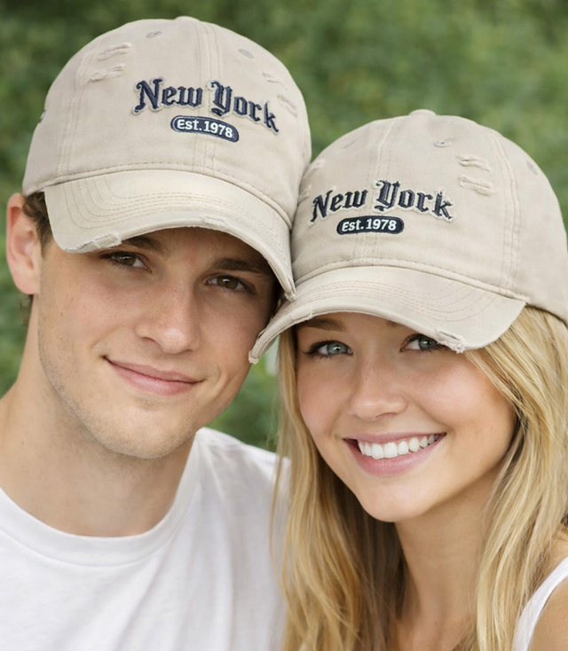 NEW YORK UNISEX baseball cap with decorative patch