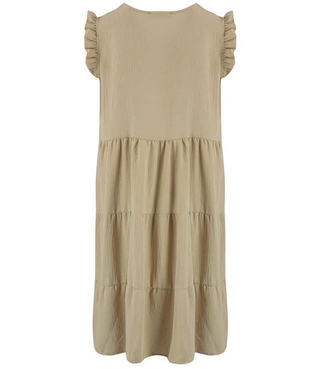 Lovely, loose, oversize midi summer dress with ruffles, IZABELL