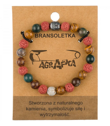 Men's bracelet with natural stones