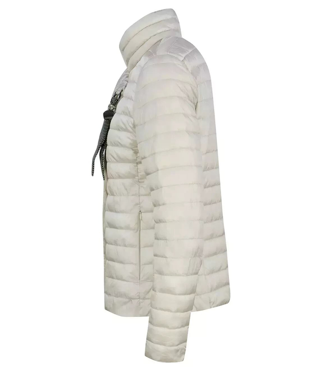 Short quilted transitional keychain jacket