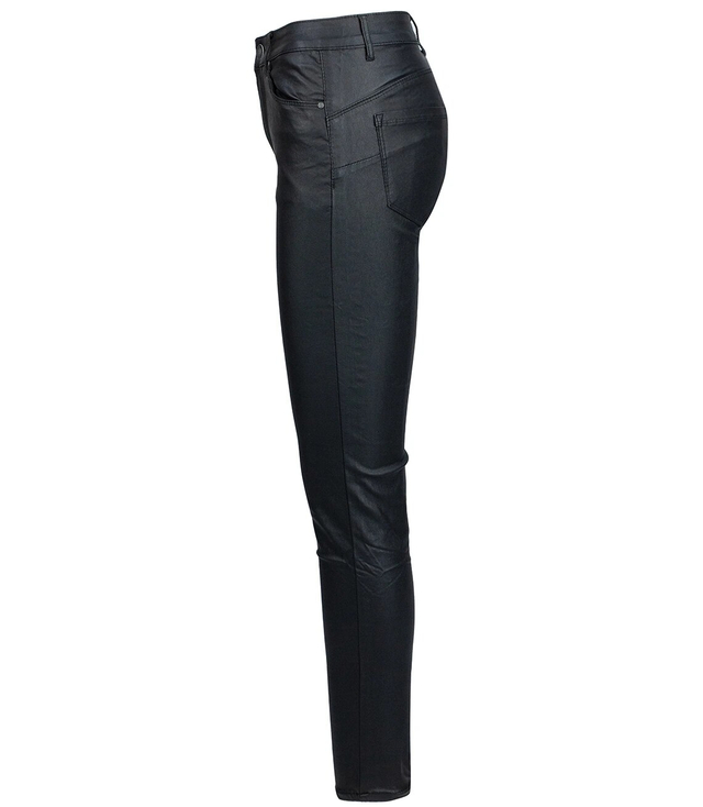 Damskie spodnie PUSH-UP woskowane skinny fit Eleganckie ADELA