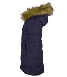 Women&#39;s fitted winter jacket with a hood