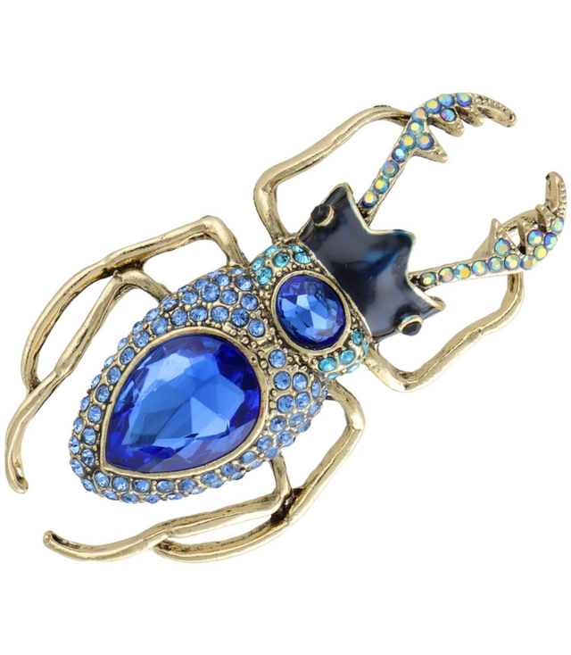Zirconia Brooch Elegant Beautiful Ornamental Safety Pin Insect