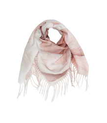 Women's scarf with floral pattern 100x100