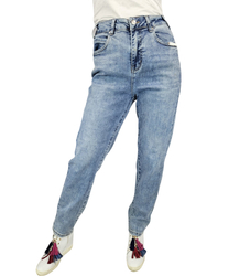 Women's Denim Pants Jeans Fashionable Light Blue NIA