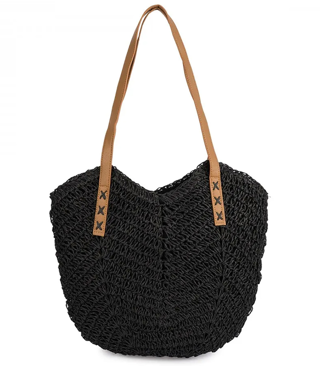 Torba damska plażowa boho ażurowa na lato koszyk shopper