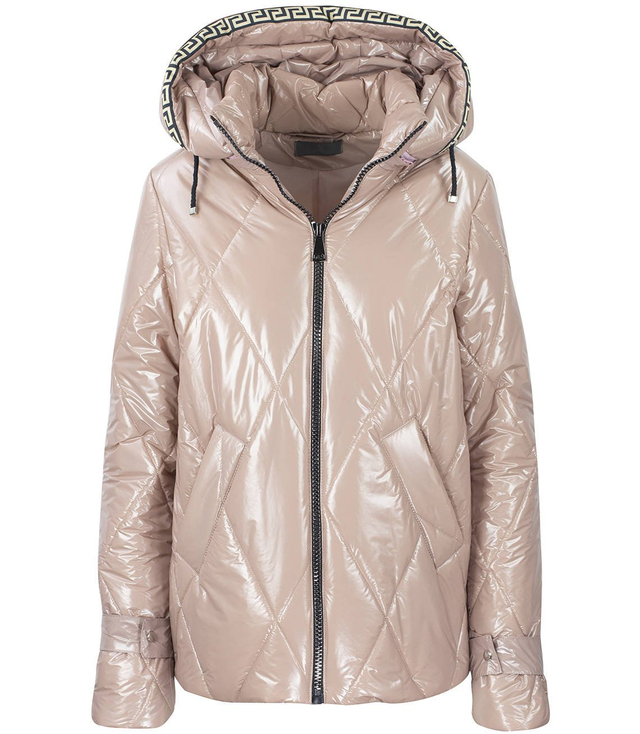 Short winter quilted shiny JACKET
