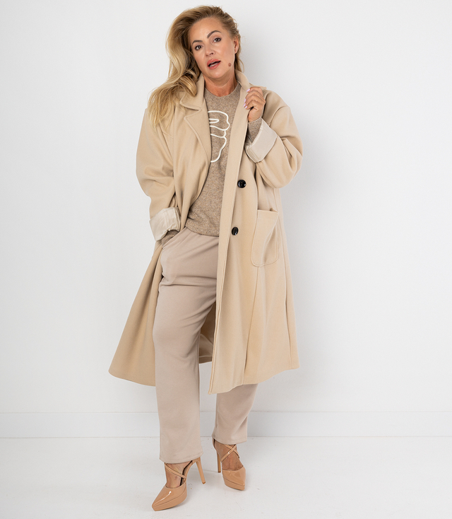 Women's long loose oversized coat CINDY