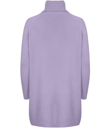 Luźna Sukienka dzianinowa Golf WEŁNA +SIZE