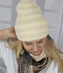 Warm women's BEANIE winter beanie autumn one-color hat