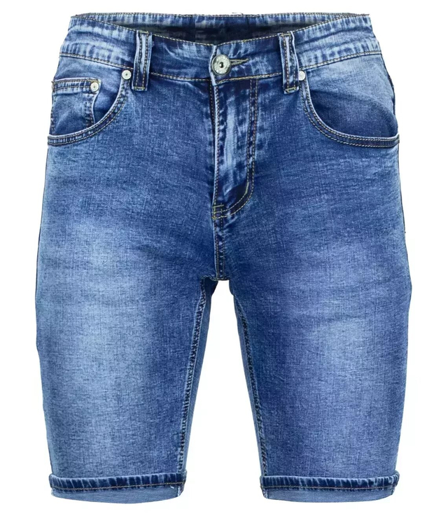 Men's shorts denim shorts rubbed