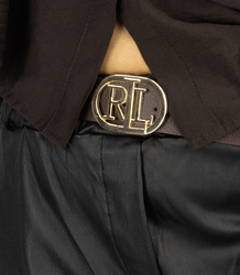 Leather pants with belt CECIL