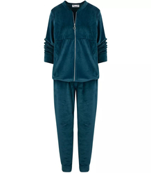 Dres spodnie bluza komplet welurowy MALWINA