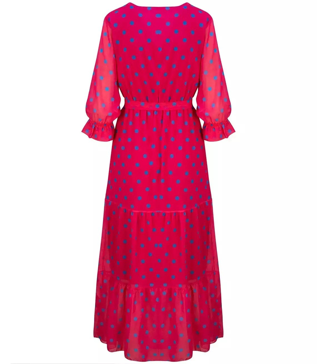 Long airy polka dot MAXI dress