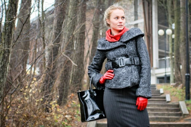 BEAUTIFUL RETRO WOOL COAT AUDREY