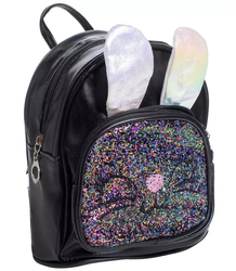 Charming children's backpack mouse with glitter USZKA