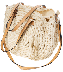 Round etnia bag shoulder shopper bag with strap