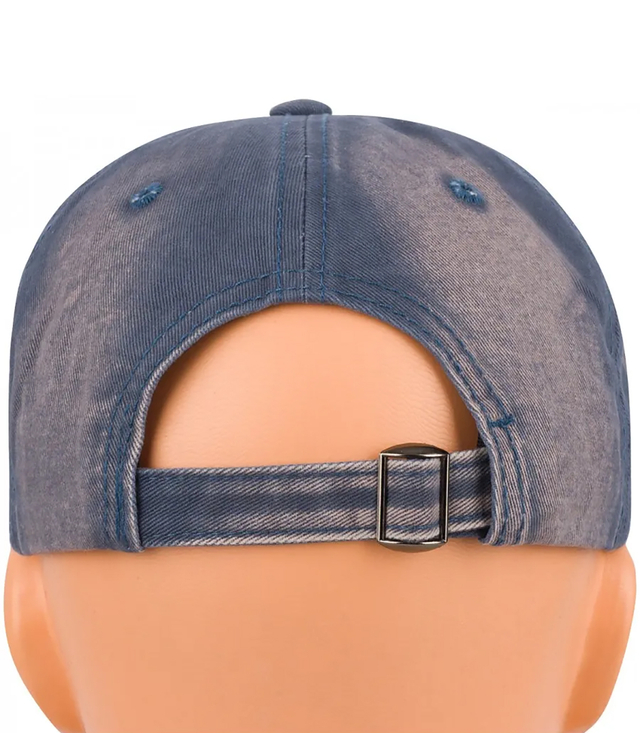 Denim shaded adjustable unisex embroidered NY baseball cap