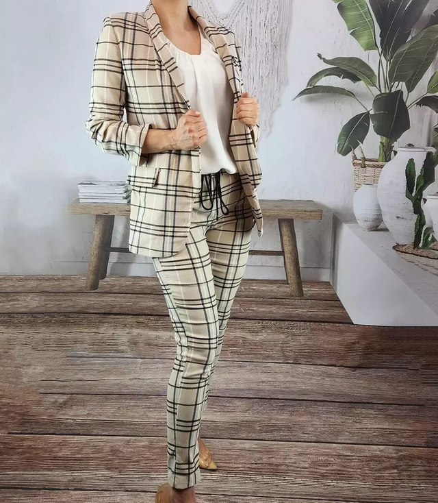 Set Blazer + Trousers Set Lattice