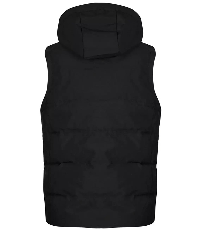 Men's short sleeved vest with a hood