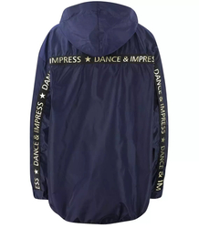 Oversize bomber rain jacket