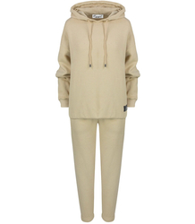 Oversize smooth cotton sports tracksuit MARGARET