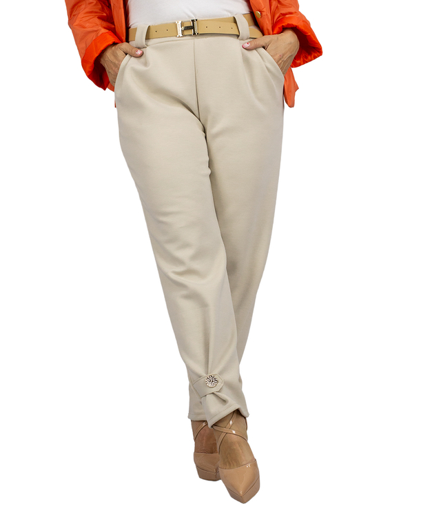 Damskie spodnie materiałowe casual