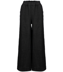 Wide leg linen culotte pants LAILA