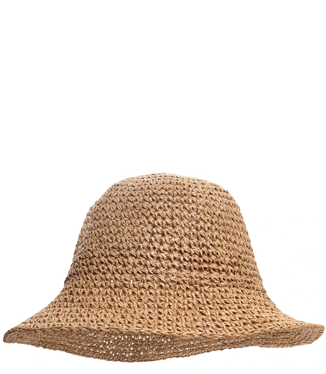 Braided straw hat BUCKET HAT