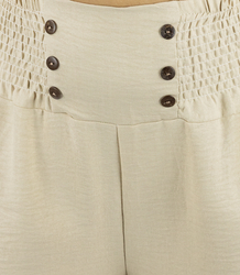 Loose women's palazzo pants wide leg high rise LENA