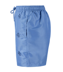 Swim shorts decorated with a summer pattern on the front