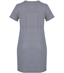 MIRIAM nautical striped dress with flowers