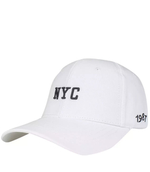 Baseball cap with embroidered NYC lettering