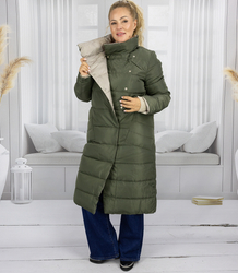 Women's long jacket double-sided quilted coatEMMA